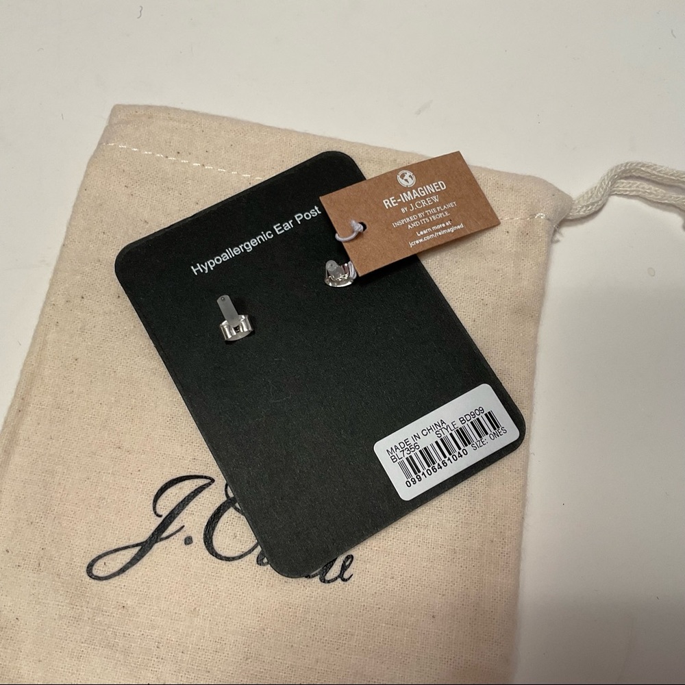 JCREW PAVE LIP AND EYE STUD EARRINGS - Picture 4 of 6